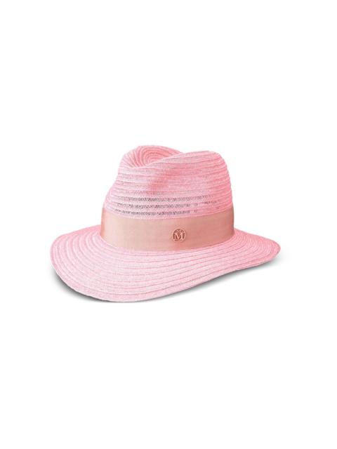 MAISON MICHEL Henrietta logo-plaque hat