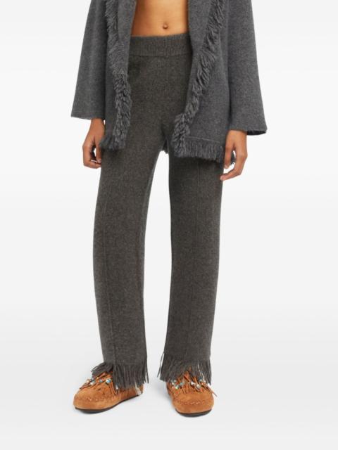 Alanui fringed knitted trousers