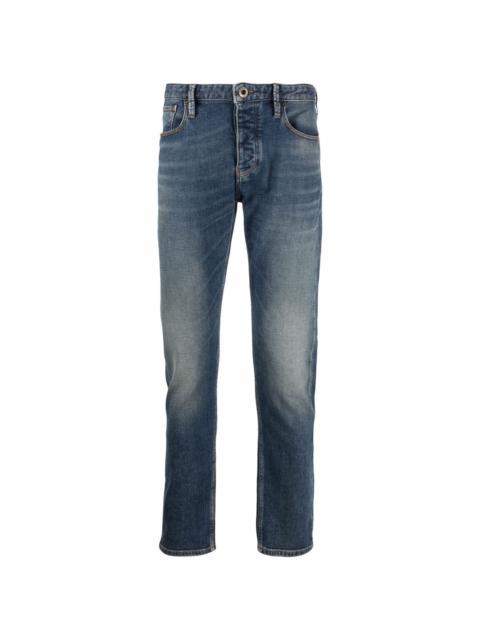low-rise slim-fit jeans