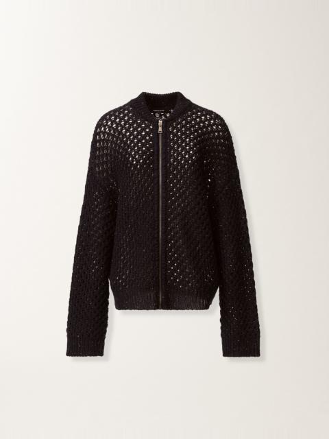 FABIANA FILIPPI Bomber in platinum and micro sequins