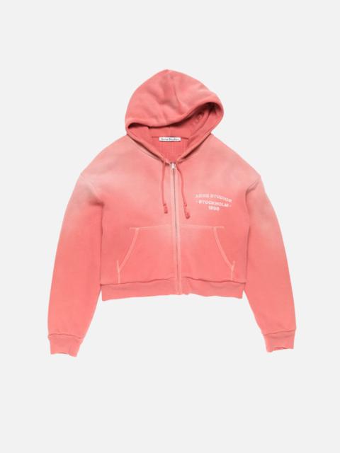 Acne Studios Sprayed zip hoodie - Red