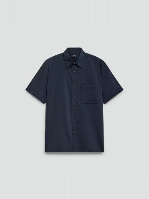 Theory Noll Short-Sleeve Shirt in Kelso Nylon