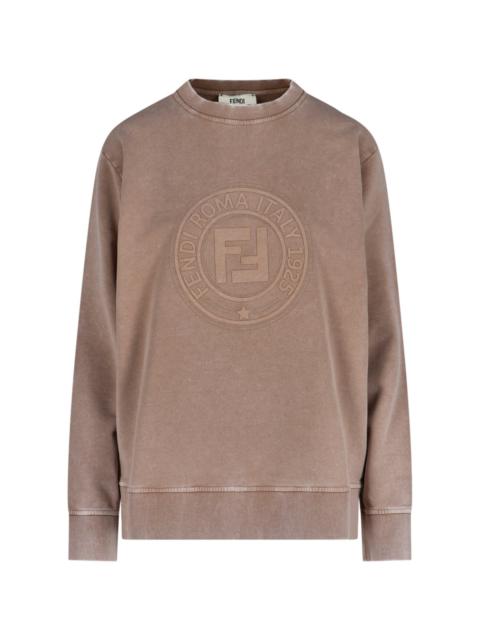 FENDI LOGO CREWNECK SWEATSHIRT