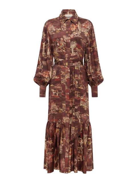 ALÉMAIS Ezra Silk Shirtdress
