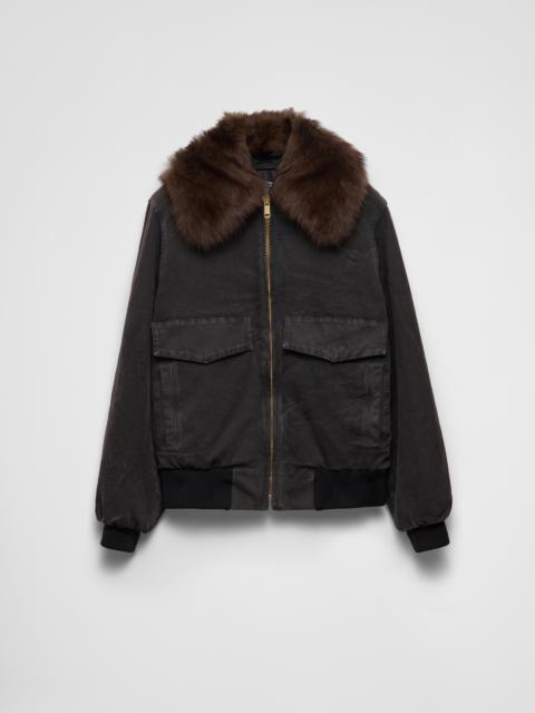 Prada Canvas blouson jacket