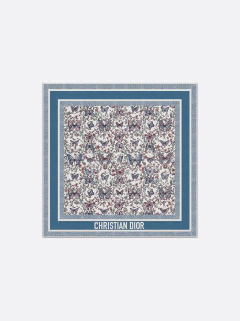 Dior Toile de Jouy Papillon 70 Square Scarf