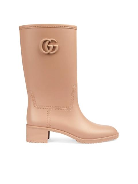 GUCCI Double G leather boots