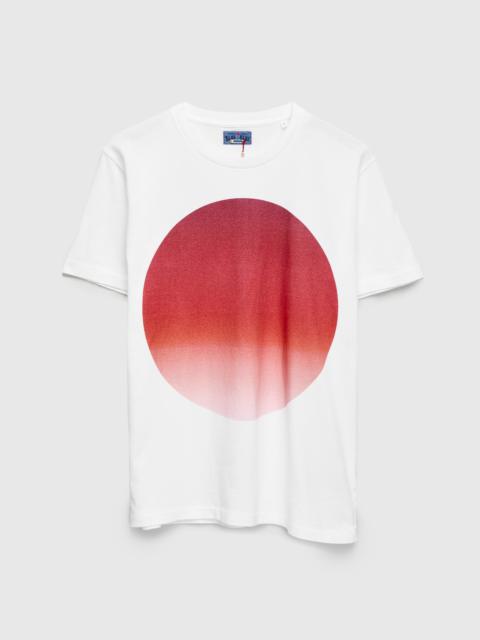 Blue Blue Japan Gradation Big Circle Tee in Red