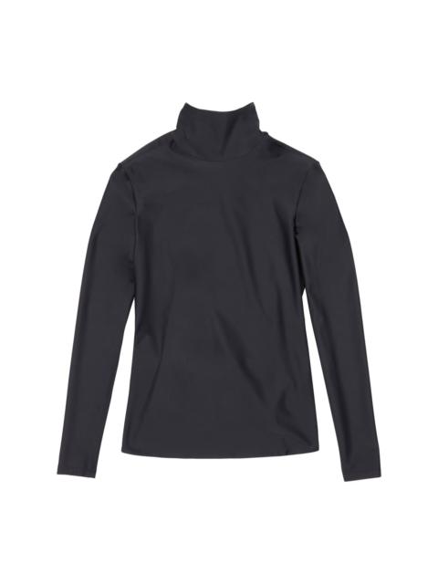 long-sleeve turtleneck top