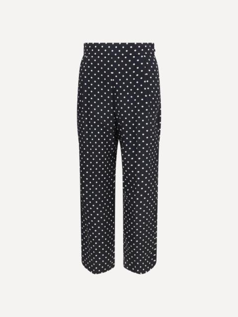 Valentino Polka-dot crêpe de chine Pants