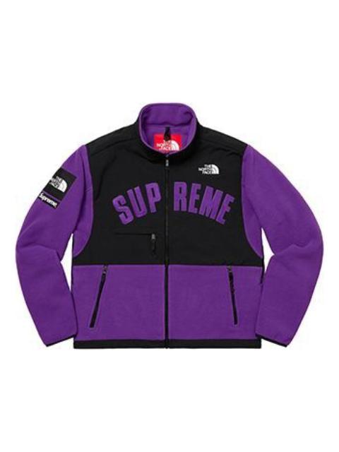 Supreme SS19 x The North Face Arc Logo Denali Fleece Jacket Purple SUP-SS19-548