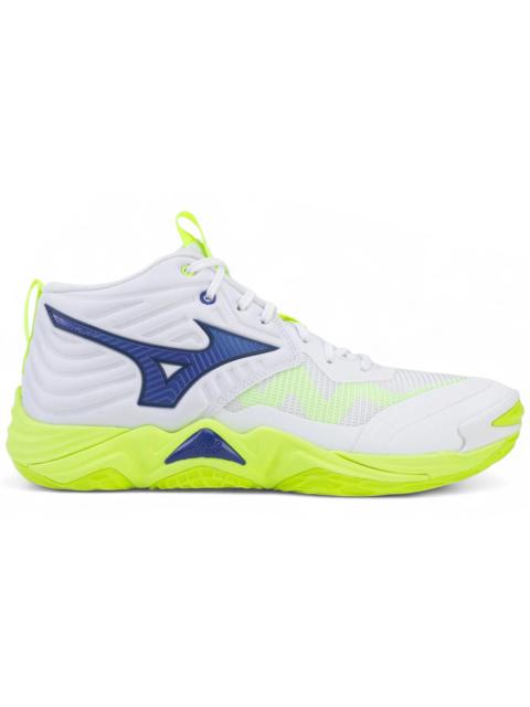 Mizuno Mizuno Wave Momentum Elite Mid White Lightning Yellow Dazzling Blue