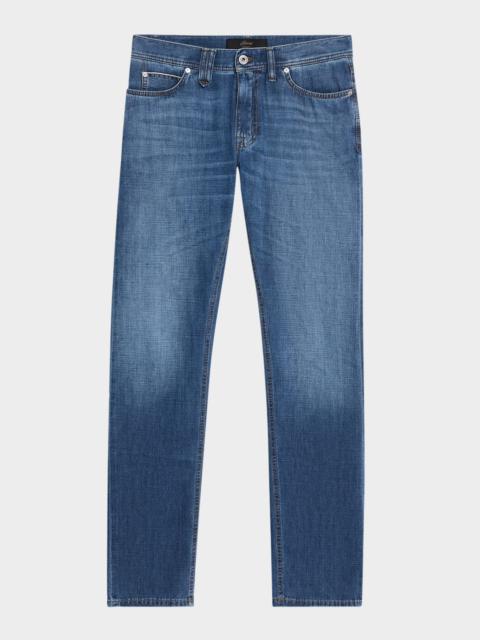 Brioni Men's Light-Wash Denim Jeans