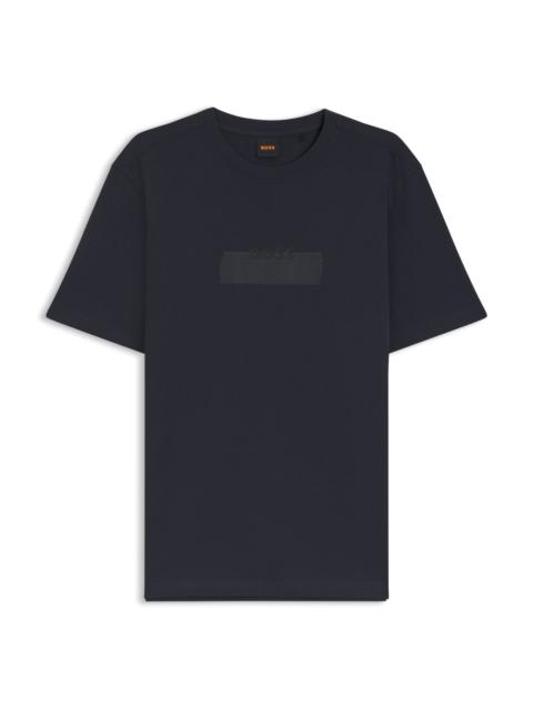 BOSS COTTON-JERSEY T-SHIRT WITH LOGO ARTWORK