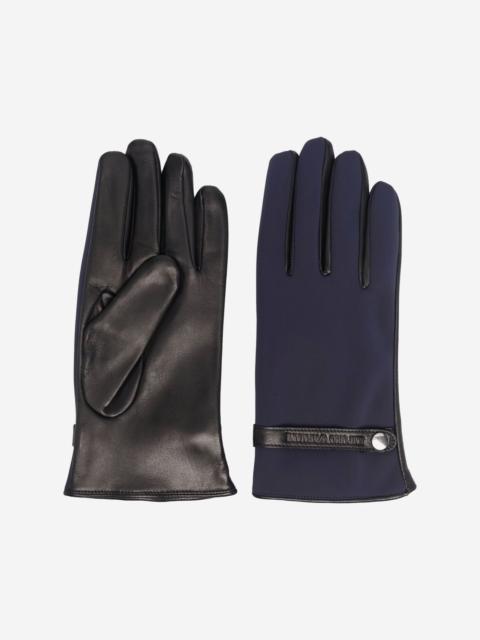 EMPORIO ARMANI classic suede gloves