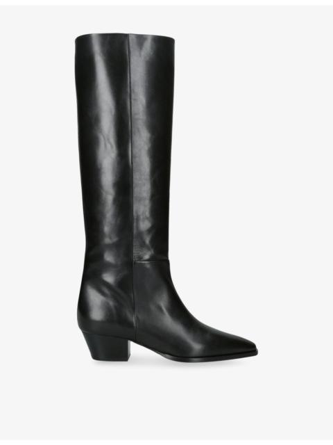 Aeyde Medea 45 Leather Knee-High Boots