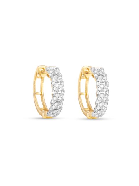 STONE AND STRAND Fine Diamond Pave Chain Huggies