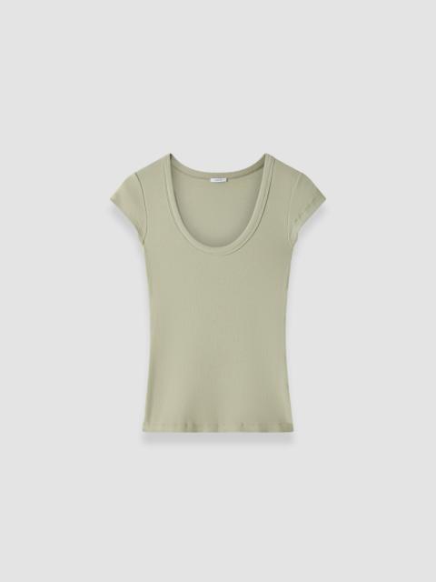 JOSEPH Saba Cotton Rib Top