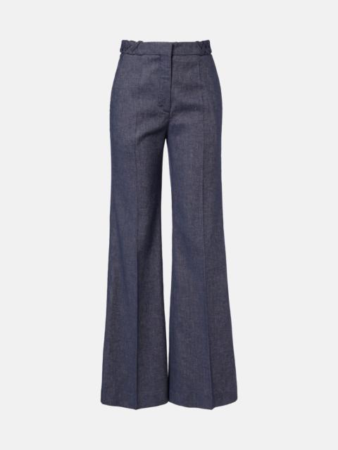 DOROTHEE SCHUMACHER Fluid Denim flared pants