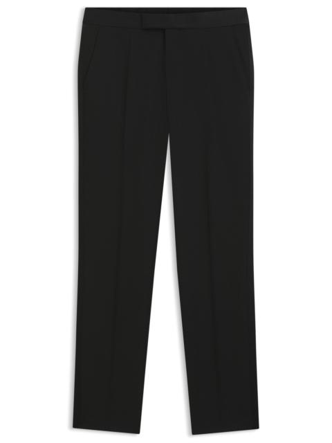 BOSS SLIM-FIT TUXEDO PANTS IN VIRGIN WOOL