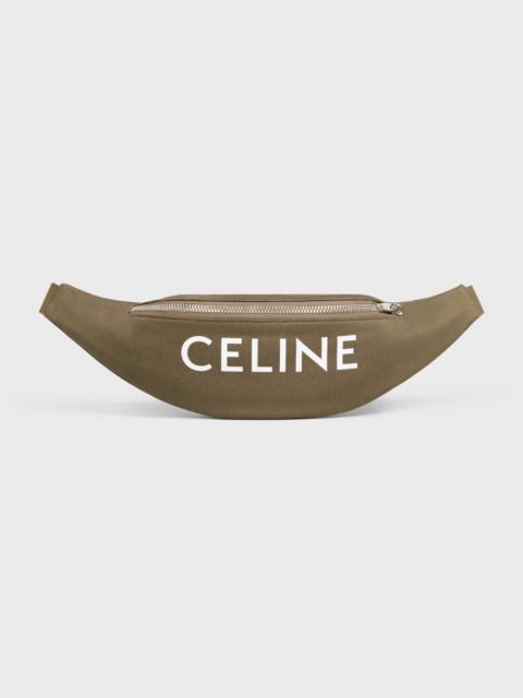 CELINE Belt Bag Messenger in Cotton gabardine with Celine Print