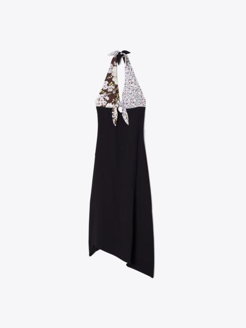 TORY BURCH Tie-Back Crepe Dress