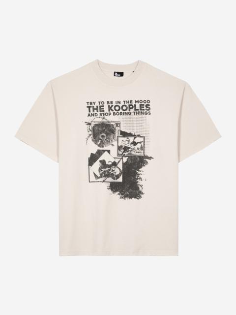 The Kooples T-SHIRT WITH GREY SCREEN PRINT