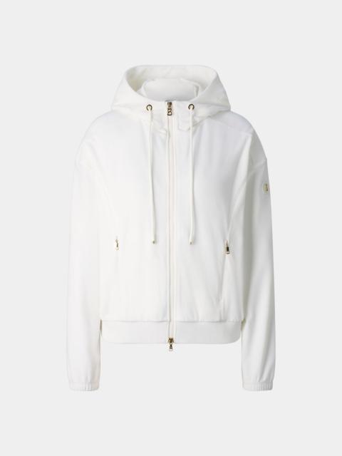 BOGNER Francine Velvet Jacket in Off-White