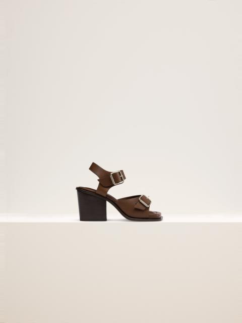 Lemaire SQUARE HEELED SANDALS WITH STRAPS 80