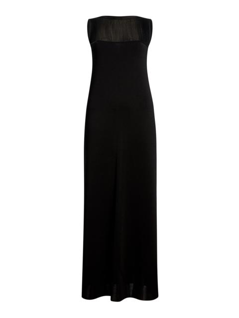 Ruslan Merino Wool Maxi Dress black