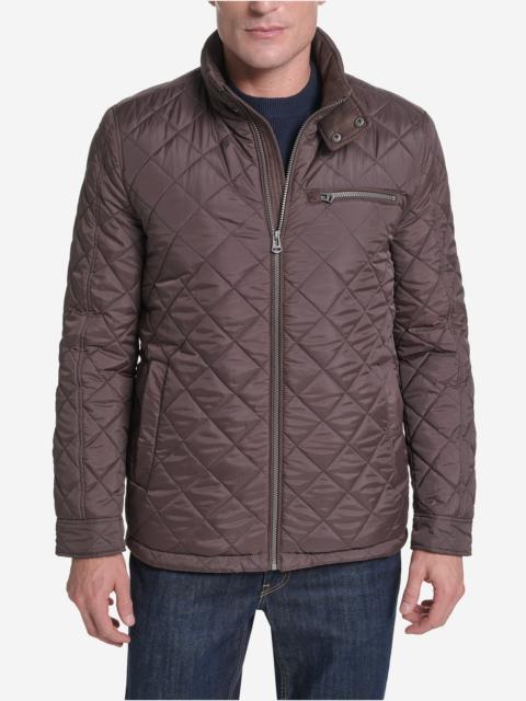 COLE HAAN Men's Quilted Jacket with Faux Sherpa Liner