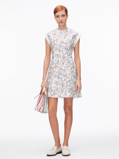 3.1 Phillip Lim Short Sleeve Floral Mini Dress