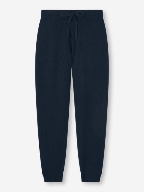 Derek Rose Women's Track Pants Daphne Cashmere Navy