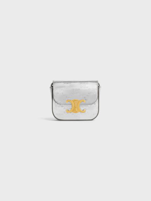 CELINE MINI TRIOMPHE in LAMINATED CANVAS WITH EMBOSSED TRIOMPHE