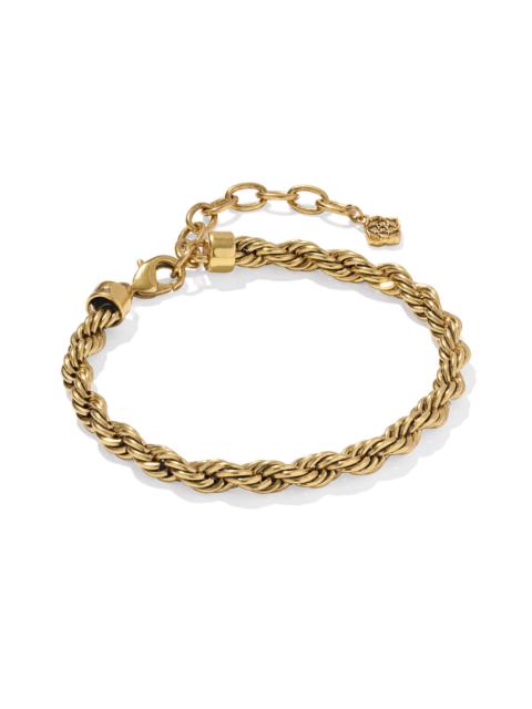 KENDRA SCOTT Noble Rope Link and Chain Bracelet in Vintage Gold