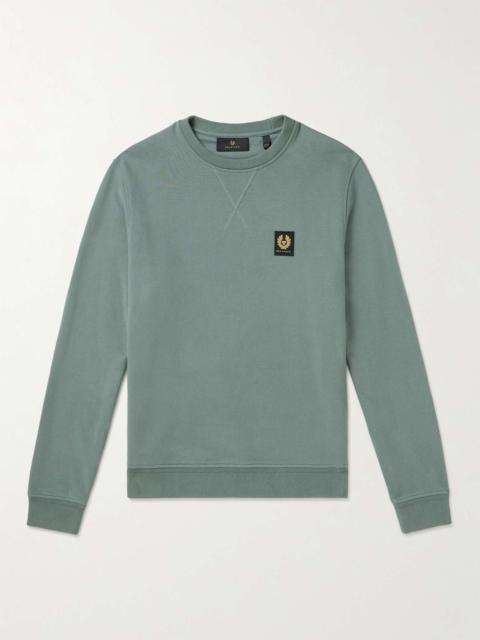 Belstaff Logo-Appliquéd Garment-Dyed Cotton-Jersey Sweatshirt