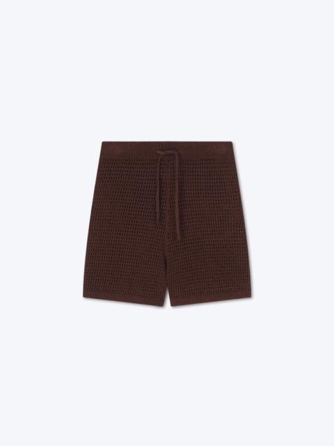 Nanushka FICO - Knitted shorts - Coffee bean