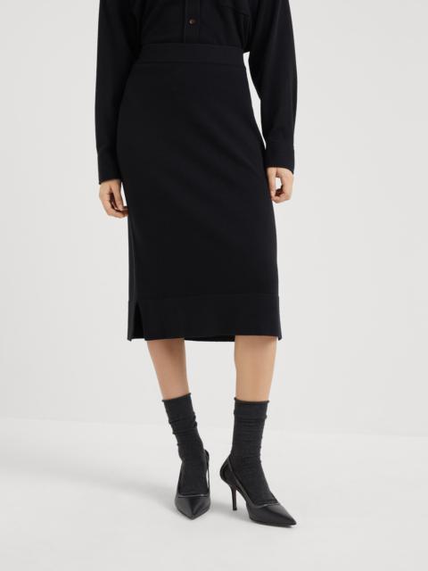 Brunello Cucinelli Cashmere knit midi skirt