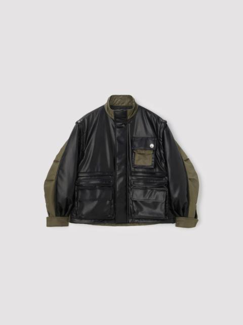 Ambush FAKE LEATHER BACK NYLON JACKET