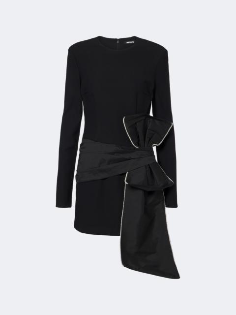 ROTATE Bow-detail embellished minidress