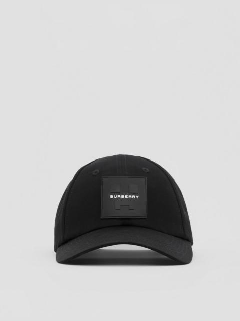 Burberry Logo Appliqué Cotton Gabardine Baseball Cap
