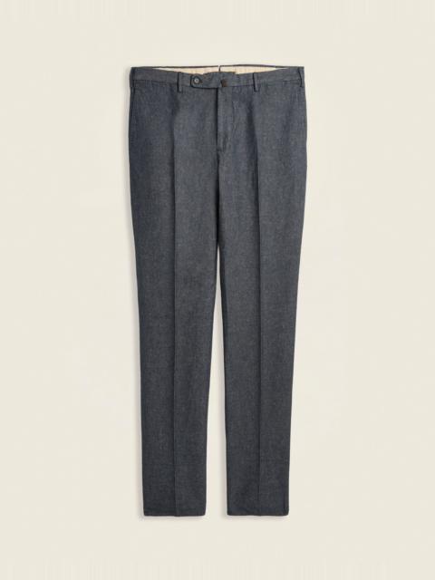 SLOWEAR Regular-fit stretch cotton and linen trousers