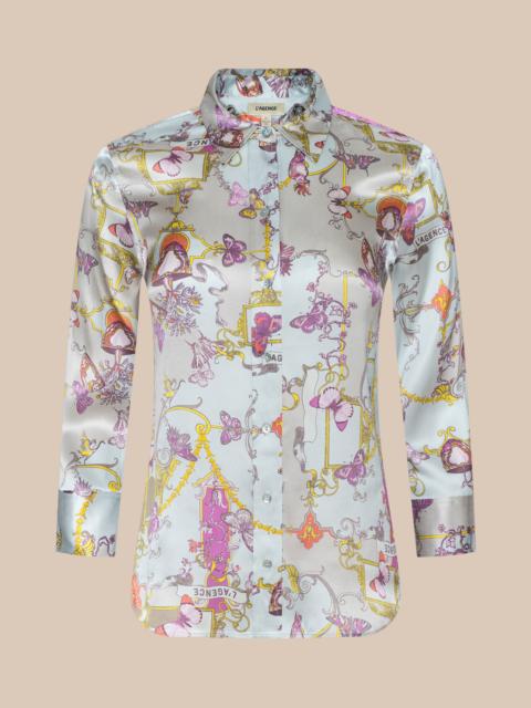 L'AGENCE Dani Silk Blouse