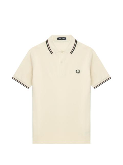 Fred Perry embroidered tipped polo shirt