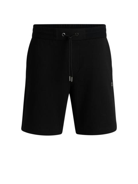 BOSS SHORTS WITH METALLIC DOUBLE B MONOGRAM