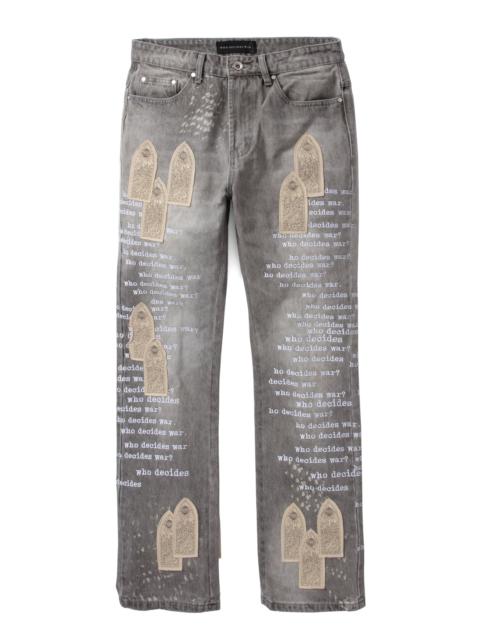 WHO DECIDES WAR SCRIPTURE DENIM