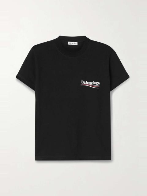 BALENCIAGA Printed cotton-jersey T-shirt
