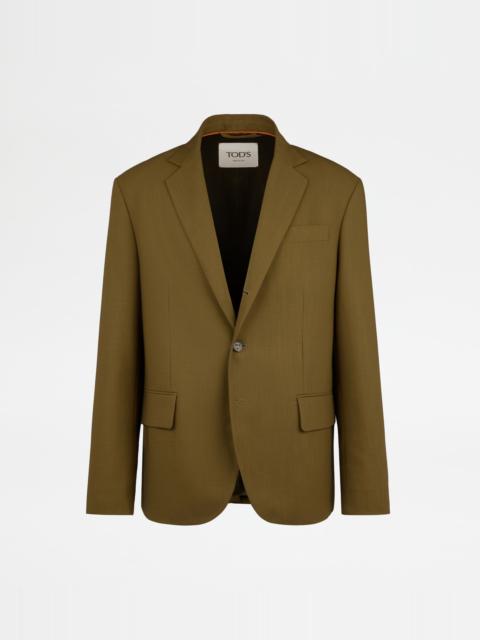 Tod's BLAZER IN WOOL - BROWN