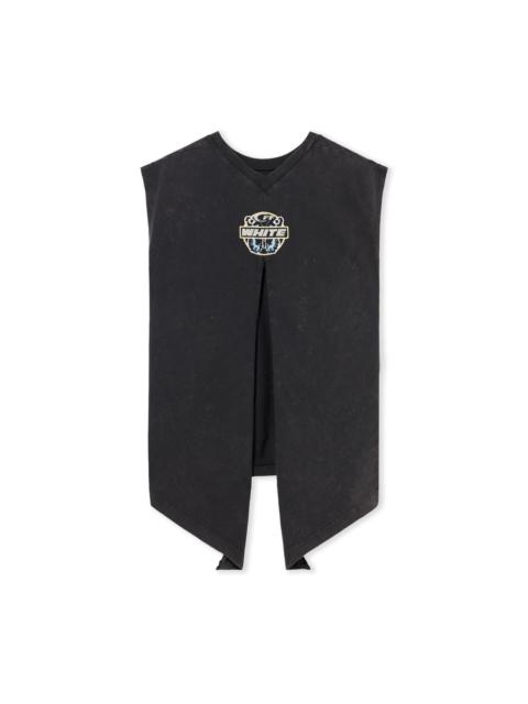 Butterfly Patch Open Back Tan