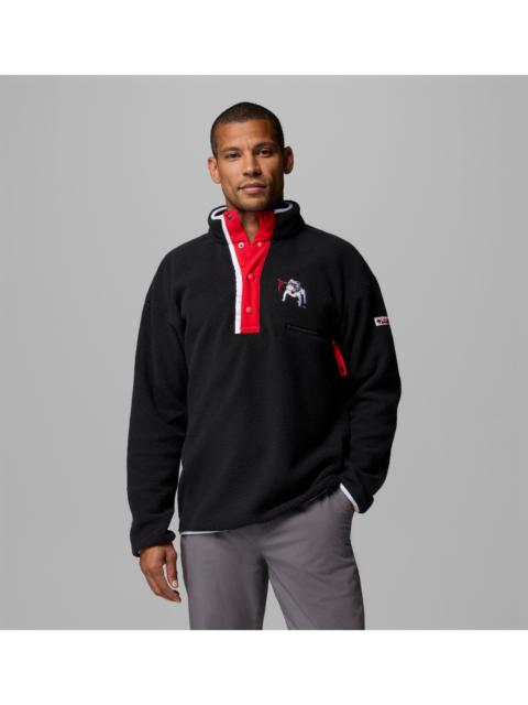 Columbia Men's Collegiate Helvetia Half Snap Fleece - Georgia